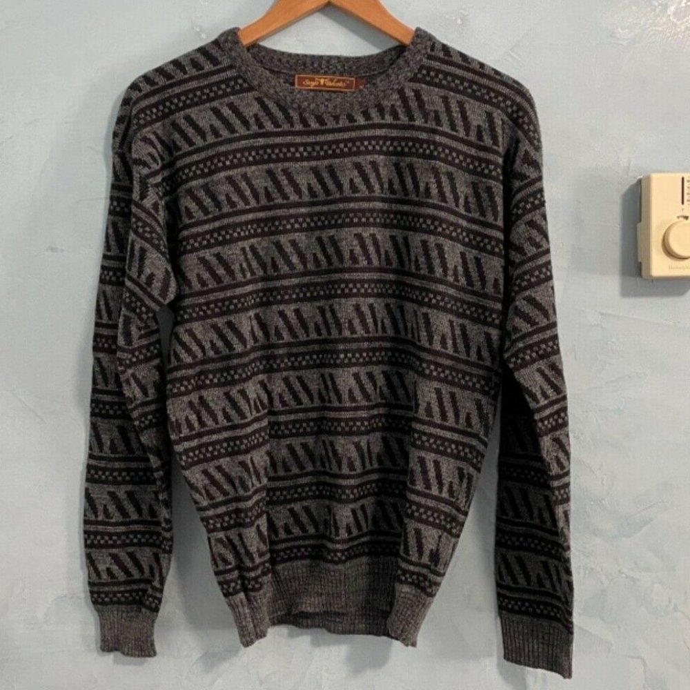 Sergio Valente‎ Gray Knitted Fleece Size L